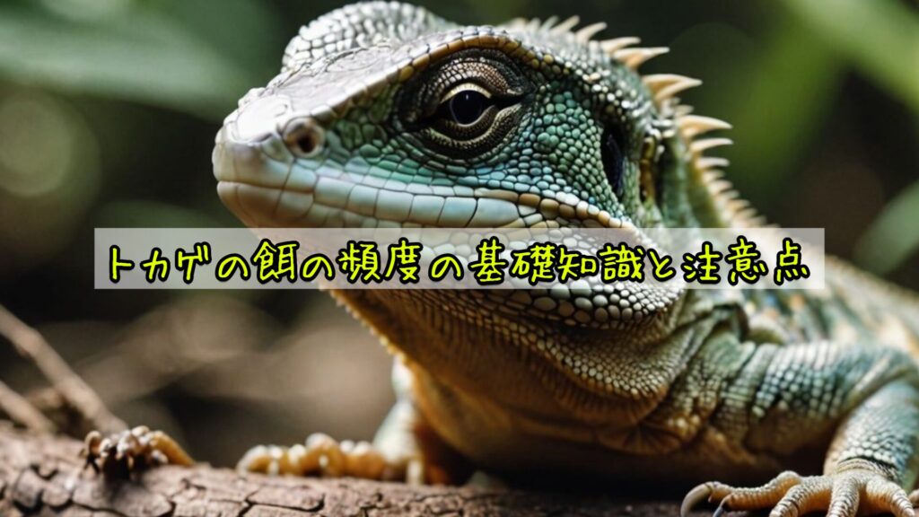 トカゲの餌の頻度の基礎知識と注意点