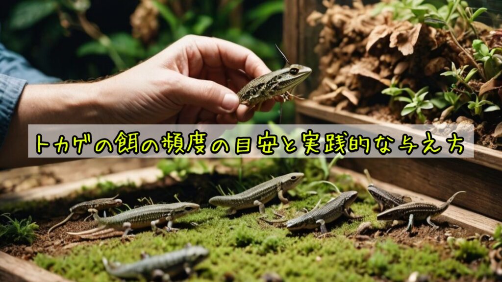 トカゲの餌の頻度の目安と実践的な与え方