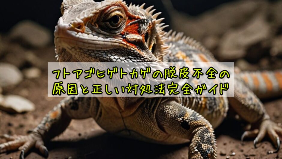 フトアゴヒゲトカゲの脱皮不全の原因と正しい対処法完全ガイド
