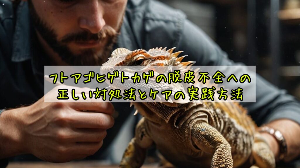 フトアゴヒゲトカゲの脱皮不全への正しい対処法とケアの実践方法