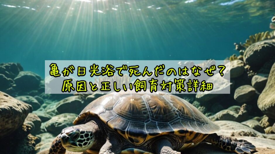 亀が日光浴で死んだのはなぜ？原因と正しい飼育対策詳細