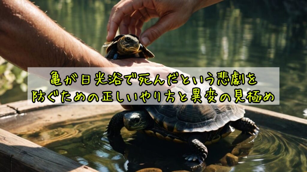 亀が日光浴で死んだという悲劇を防ぐための正しいやり方と異変の見極め