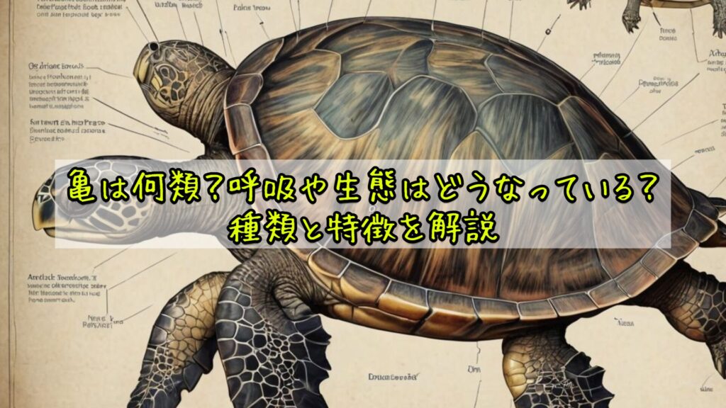 亀は何類？呼吸や生態はどうなっている？種類と特徴を解説