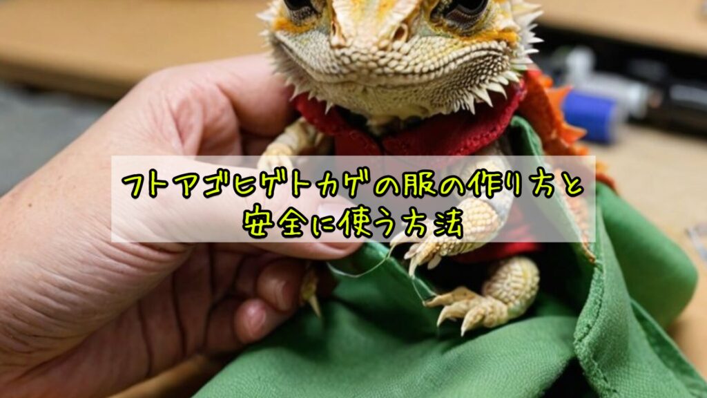 フトアゴヒゲトカゲの服の作り方と安全に使う方法
