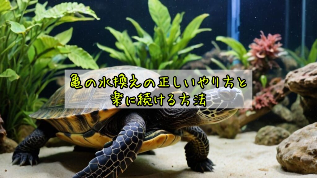 亀の水換えの正しいやり方と楽に続ける方法