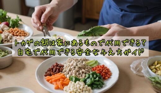 トカゲの餌は家にあるもので代用できる？自宅で代用できる安全な与え方ガイド