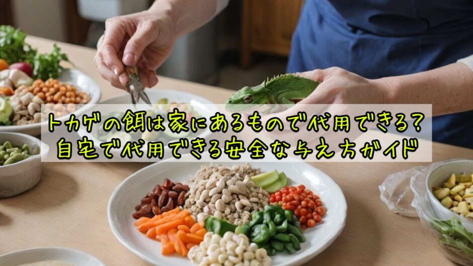 トカゲの餌は家にあるもので代用できる？自宅で代用できる安全な与え方ガイド