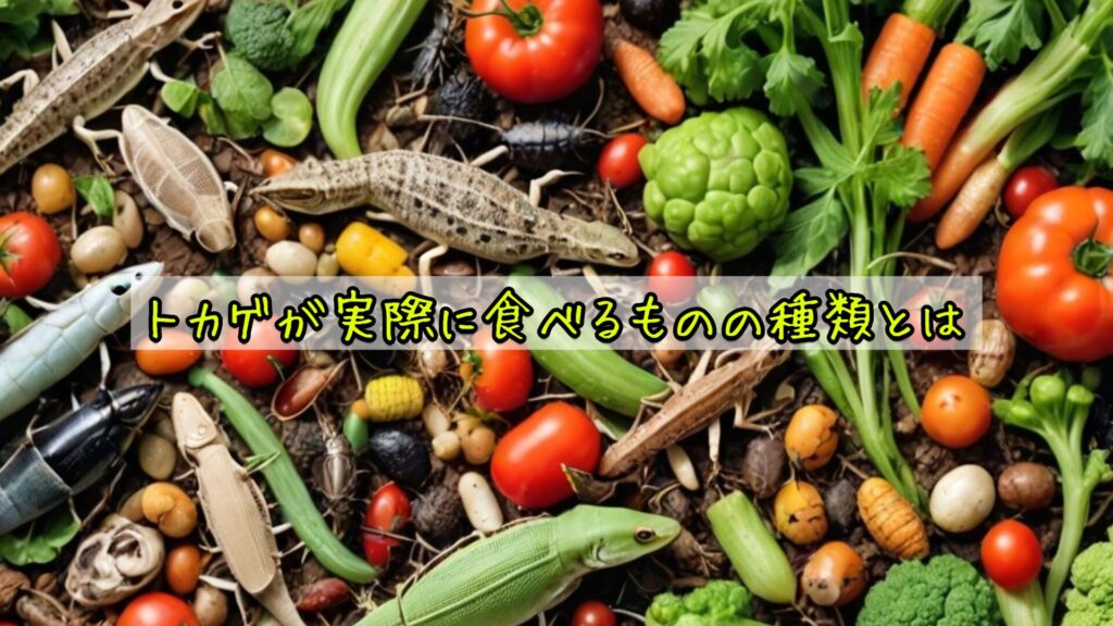 トカゲが実際に食べるものの種類とは