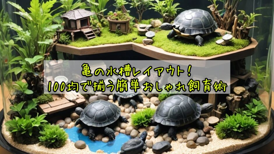 亀の水槽レイアウト！100均で揃う簡単おしゃれ飼育術