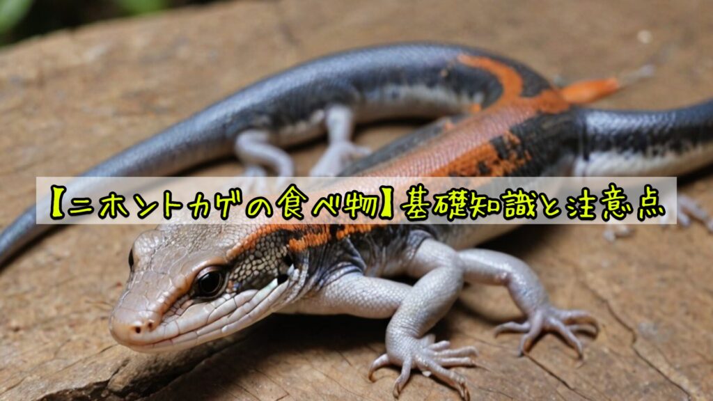 【ニホントカゲの食べ物】基礎知識と注意点