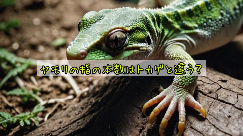 ヤモリの指の本数はトカゲと違う？
