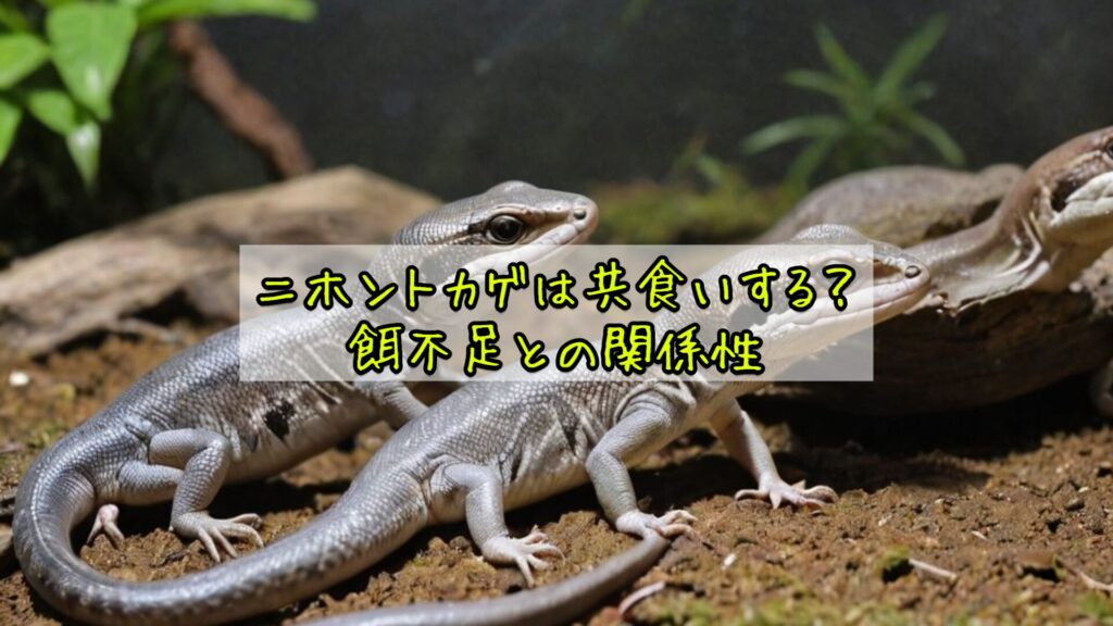 ニホントカゲは共食いする?餌不足との関係性