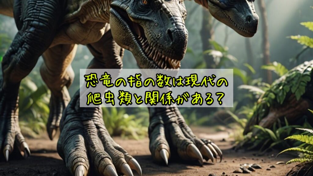 恐竜の指の数は現代の爬虫類と関係がある？