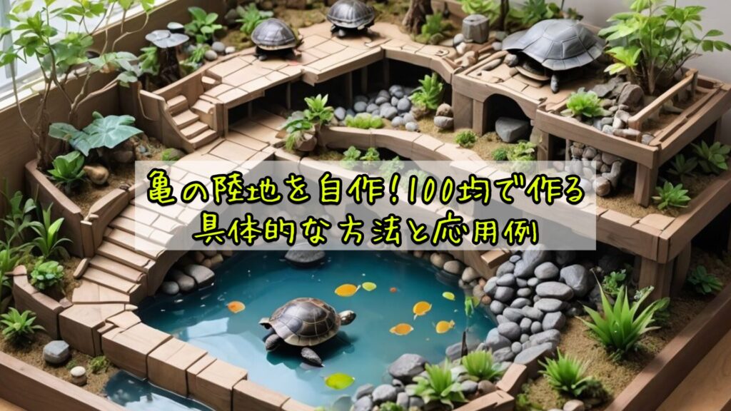 亀の陸地を自作！100均で作る具体的な方法と応用例