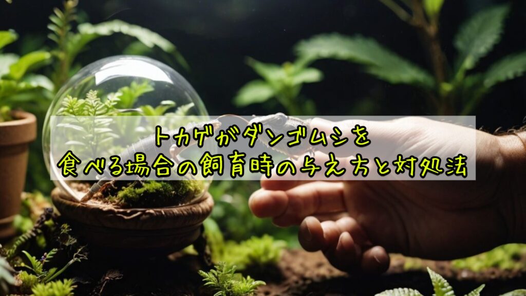 トカゲがダンゴムシを食べる場合の飼育時の与え方と対処法