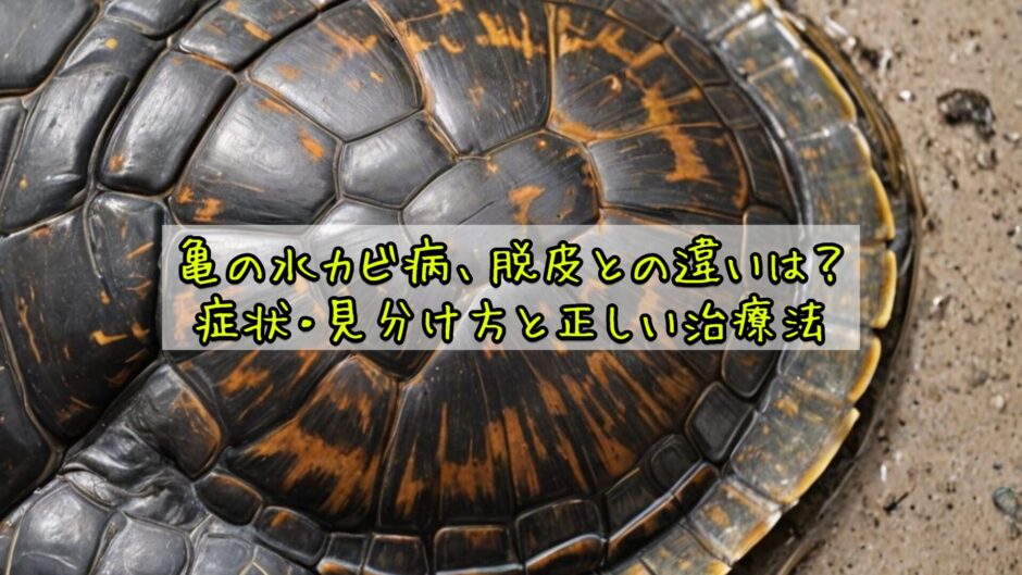 亀の水カビ病、脱皮との違いは？症状・見分け方と正しい治療法