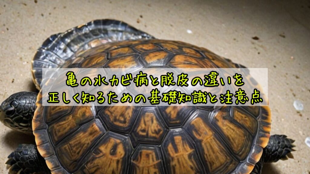 亀の水カビ病と脱皮の違いを正しく知るための基礎知識と注意点