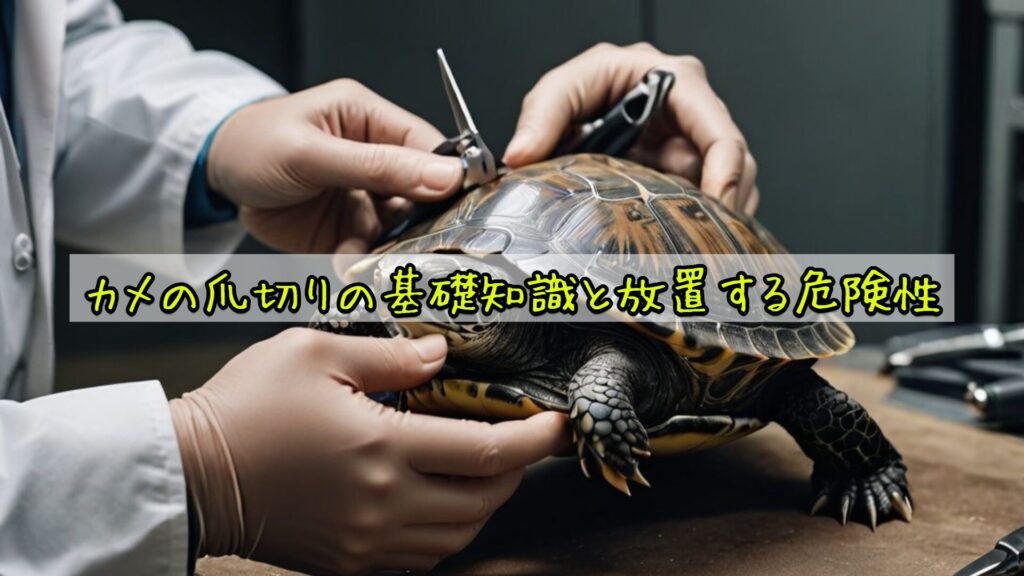 カメの爪切りの基礎知識と放置する危険性