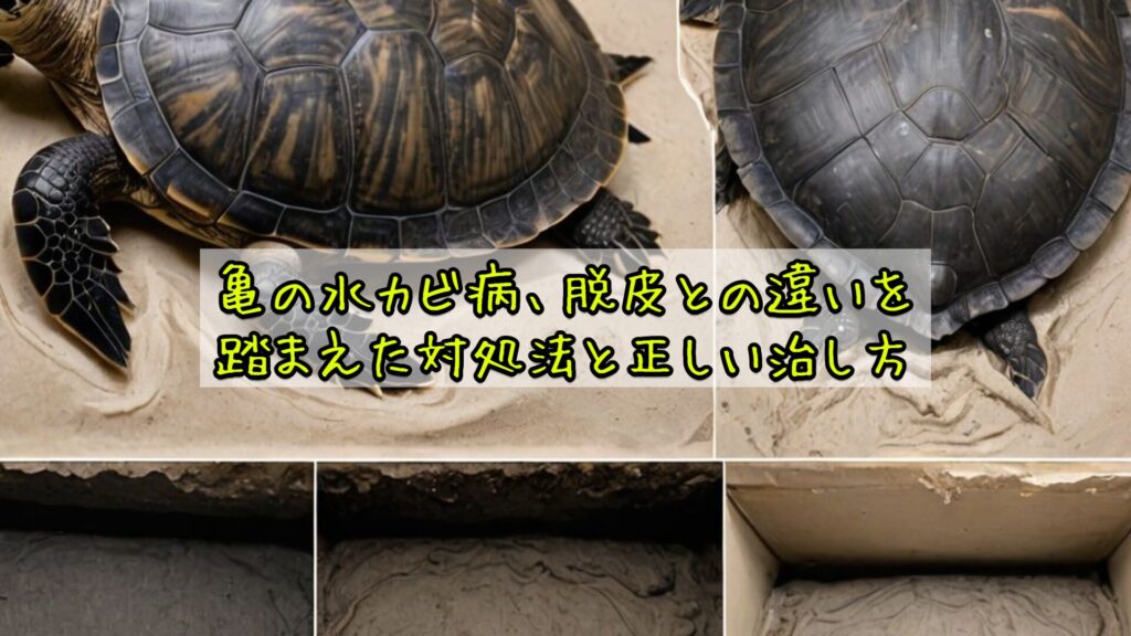 亀の水カビ病、脱皮との違いを踏まえた対処法と正しい治し方