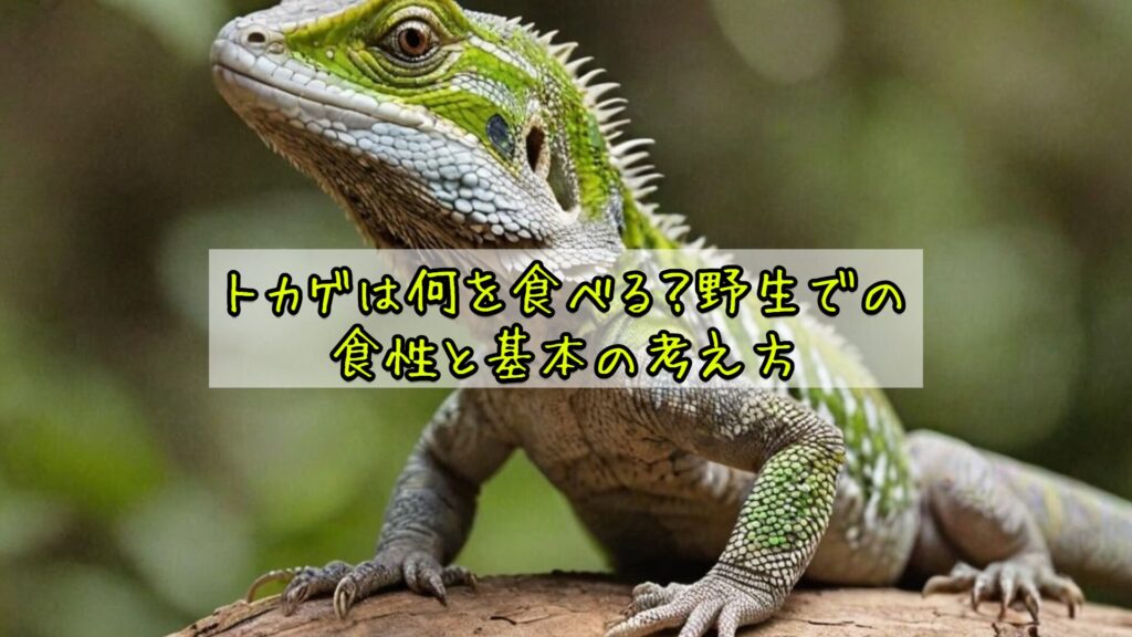 トカゲは何を食べる?野生での食性と基本の考え方