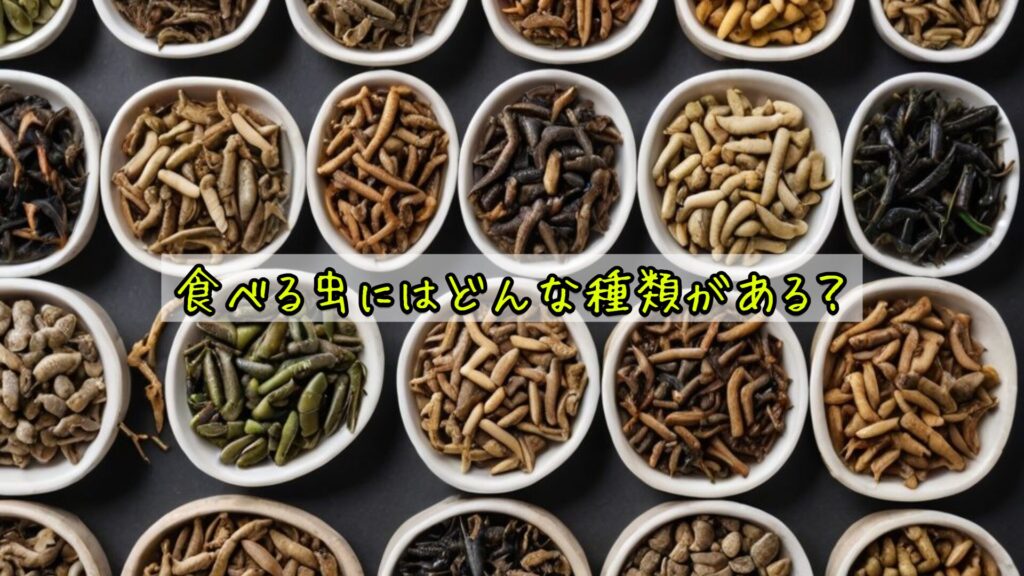 食べる虫にはどんな種類がある?