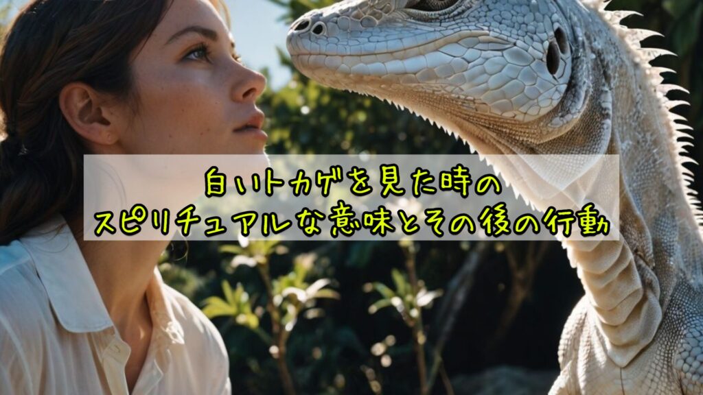 白いトカゲを見た時のスピリチュアルな意味とその後の行動