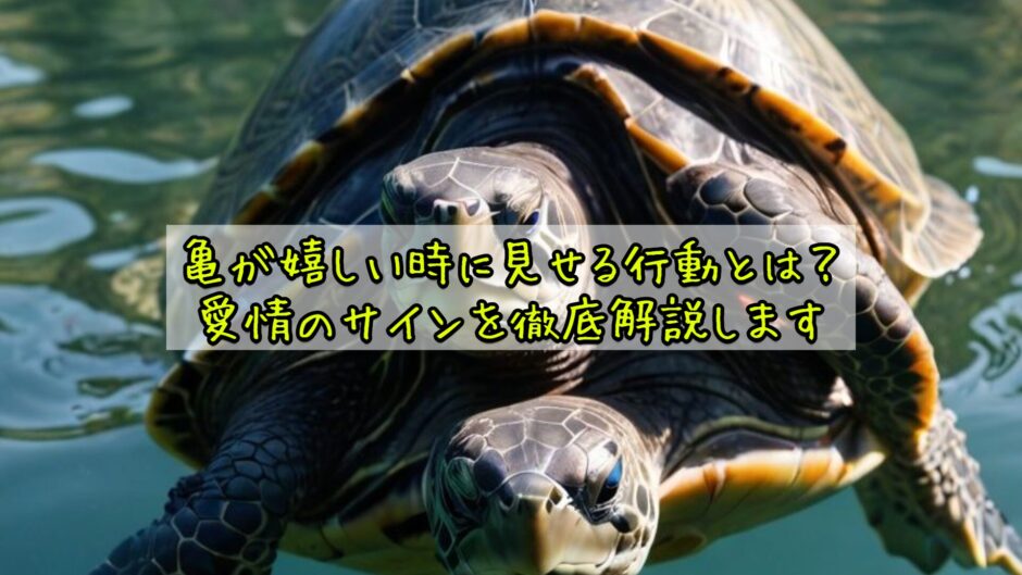 亀が嬉しい時に見せる行動とは？愛情のサインを徹底解説します