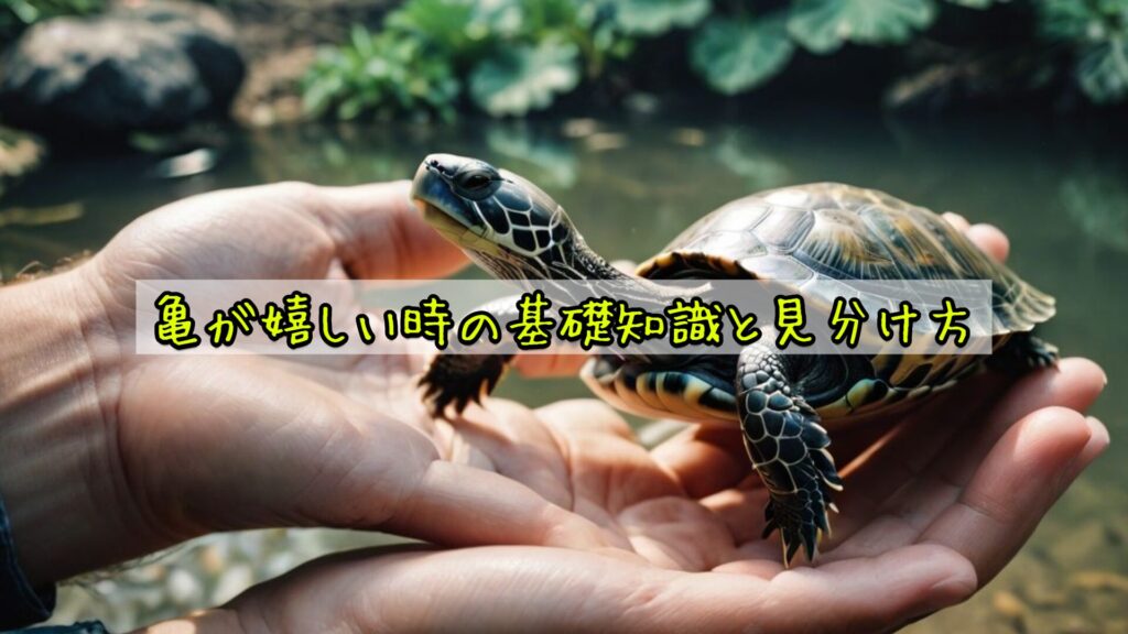 亀が嬉しい時の基礎知識と見分け方