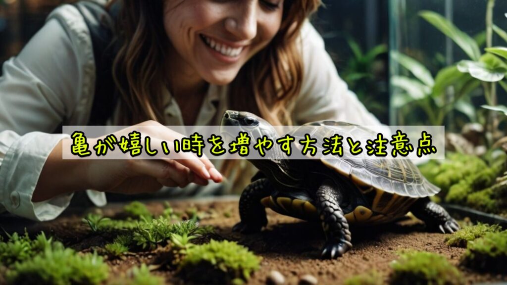 亀が嬉しい時を増やす方法と注意点
