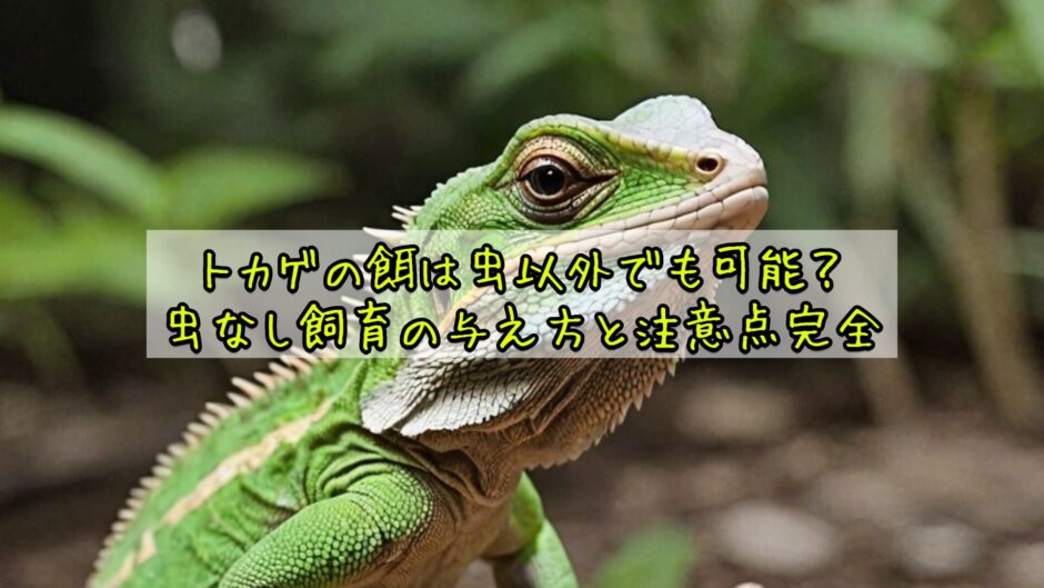 トカゲの餌は虫以外でも可能？虫なし飼育の与え方と注意点完全