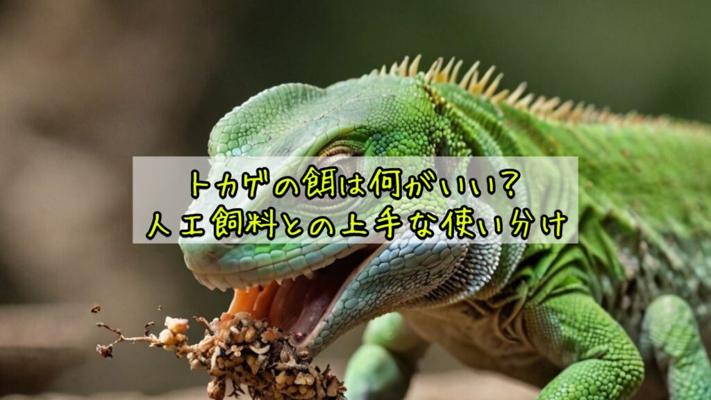 トカゲの餌は何がいい?人工飼料との上手な使い分け