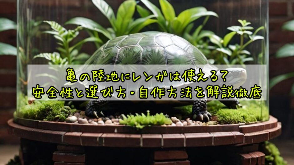 亀の陸地にレンガは使える？安全性と選び方・自作方法を解説徹底