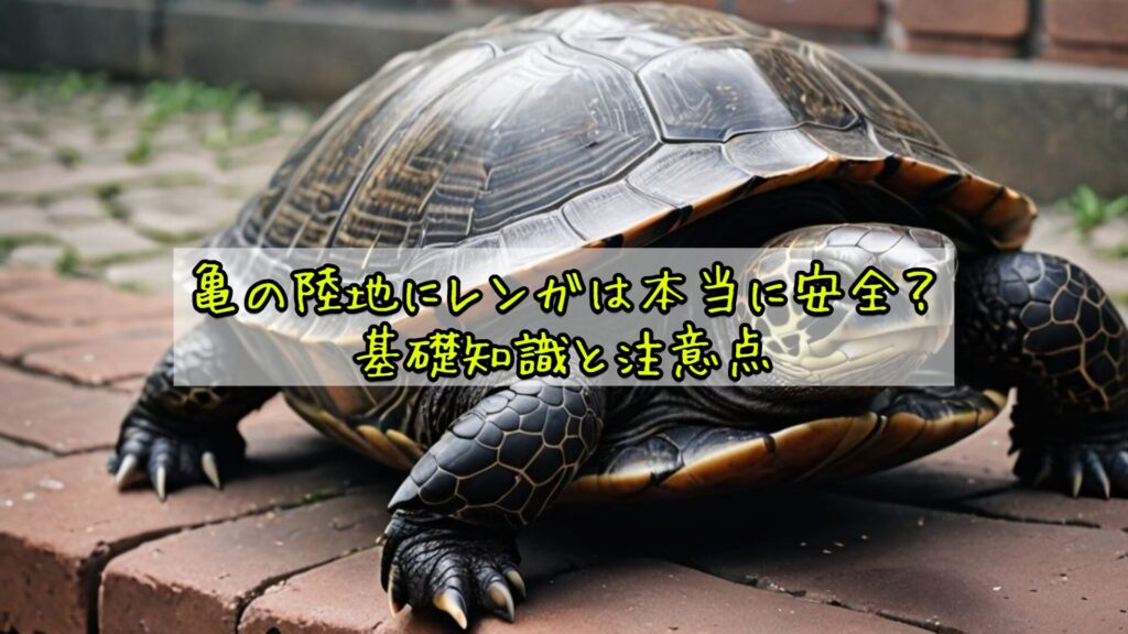 亀の陸地にレンガは本当に安全？基礎知識と注意点