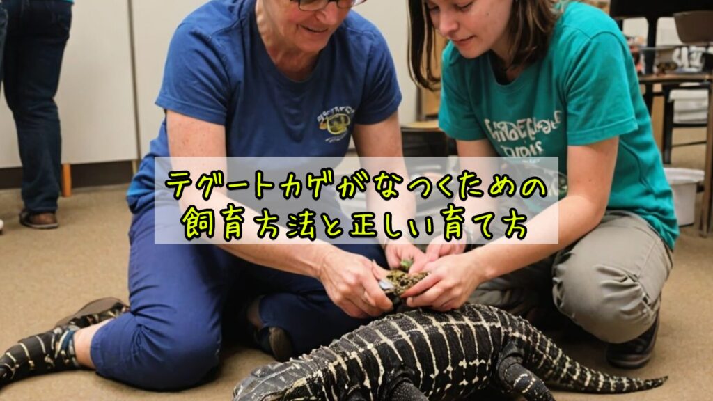 テグートカゲがなつくための飼育方法と正しい育て方