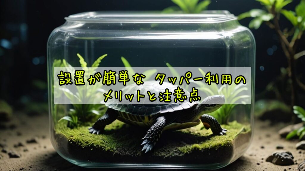 設置が簡単な タッパー利用のメリットと注意点