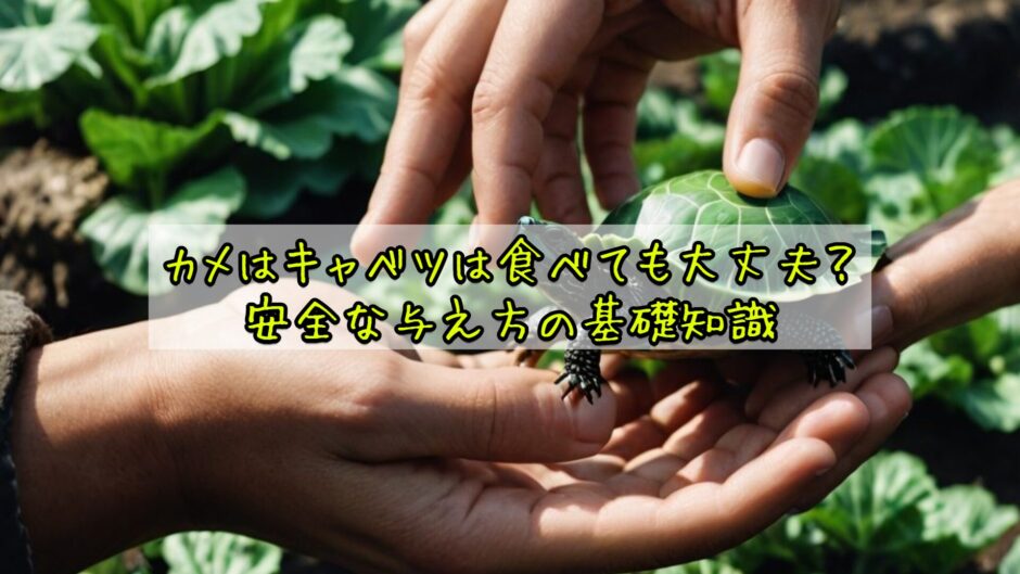 カメはキャベツは食べても大丈夫？安全な与え方の基礎知識