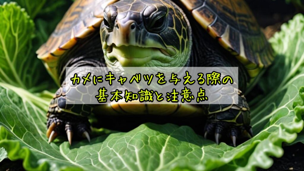 カメにキャベツを与える際の基本知識と注意点