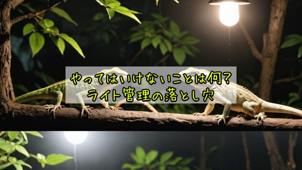 やってはいけないことは何？ライト管理の落とし穴