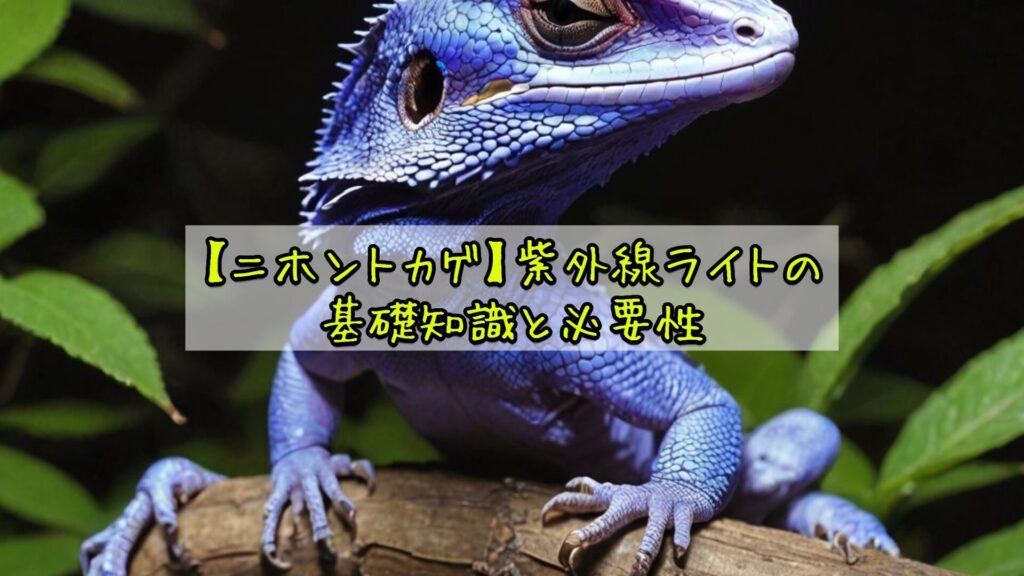【ニホントカゲ】紫外線ライトの基礎知識と必要性