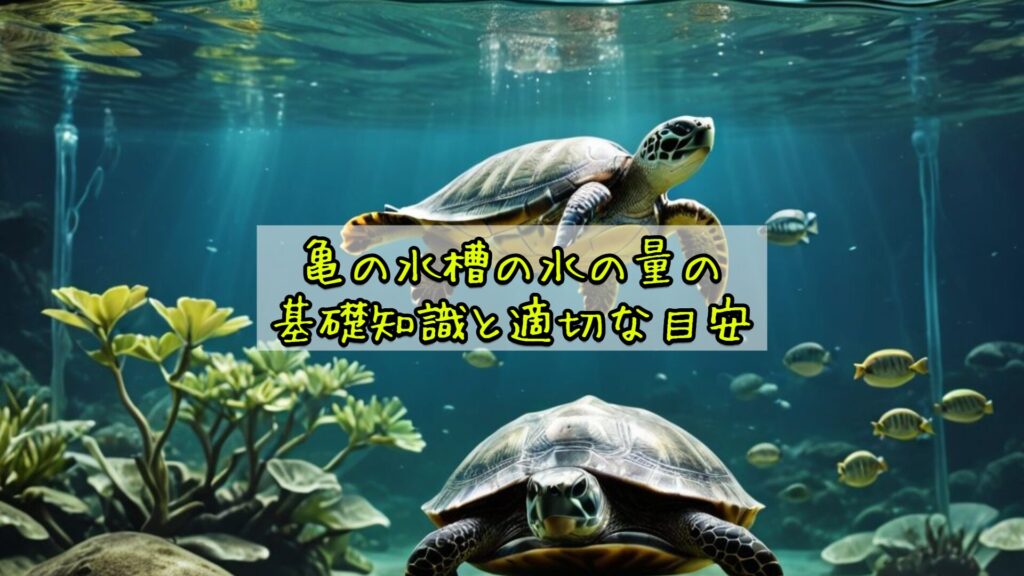 亀の水槽の水の量の基礎知識と適切な目安