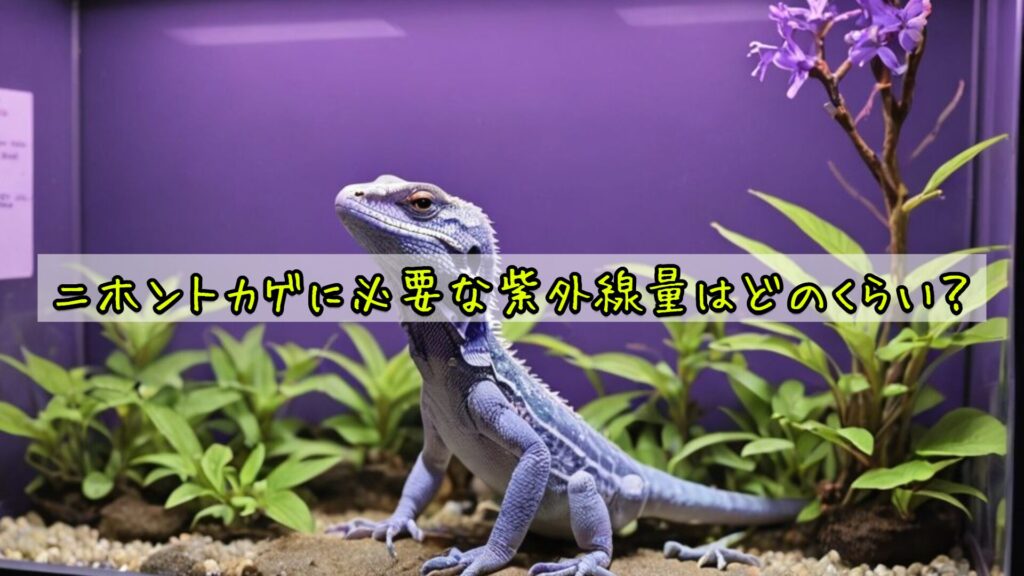 ニホントカゲに必要な紫外線量はどのくらい？