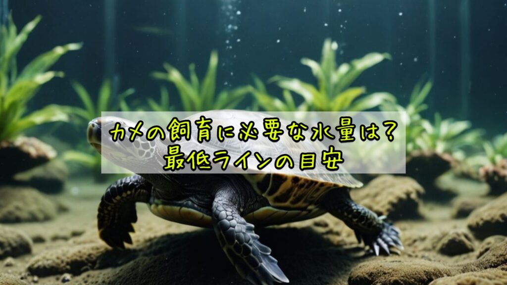 カメの飼育に必要な水量は？最低ラインの目安