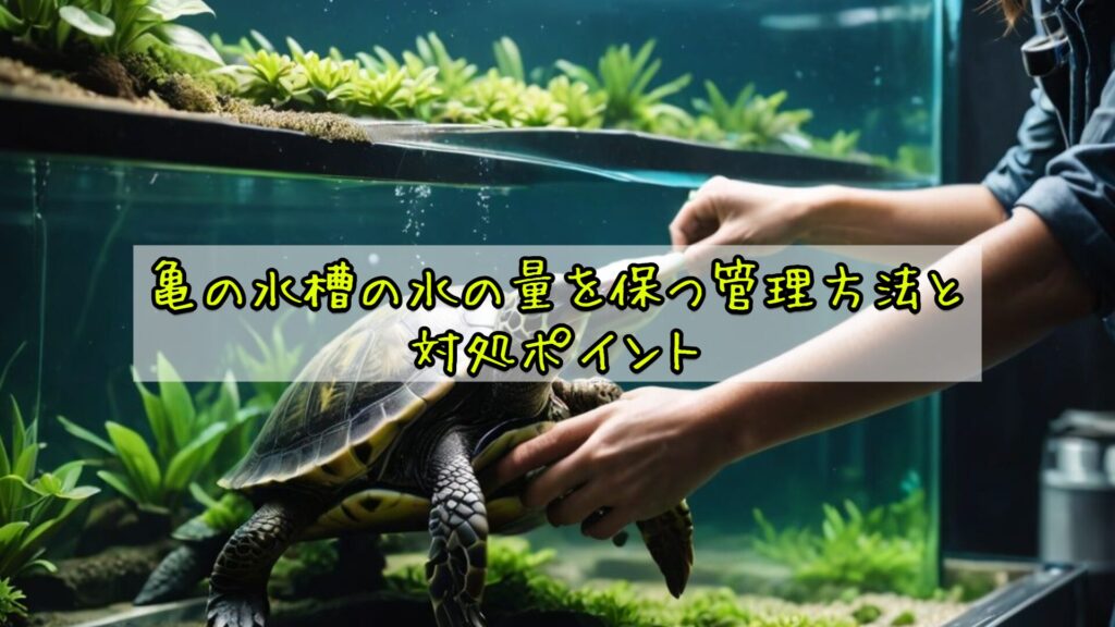 亀の水槽の水の量を保つ管理方法と対処ポイント