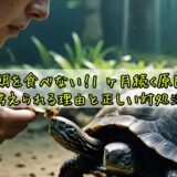 亀が餌を食べない！1 ヶ月続く原因は？考えられる理由と正しい対処法