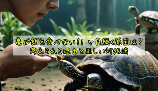 亀が餌を食べない！1 ヶ月続く原因は？考えられる理由と正しい対処法