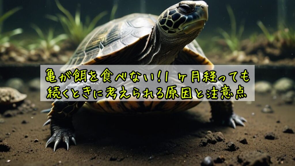 亀が餌を食べない！1 ヶ月経っても続くときに考えられる原因と注意点