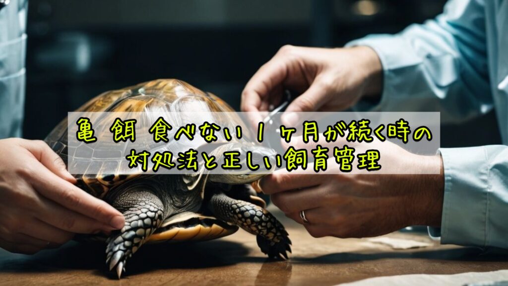 亀 餌 食べない 1 ヶ月が続く時の対処法と正しい飼育管理