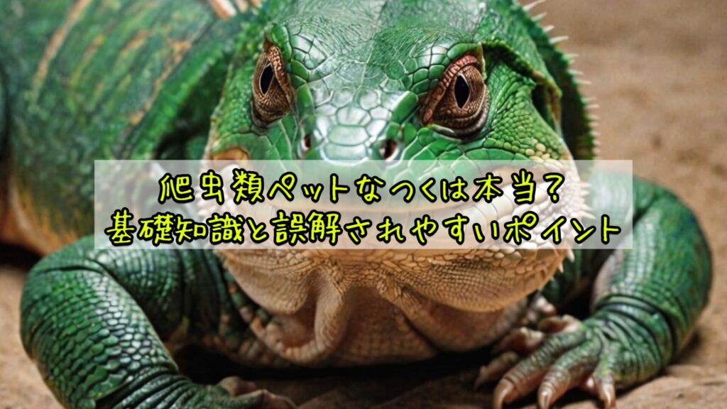 爬虫類ペットなつくは本当？基礎知識と誤解されやすいポイント