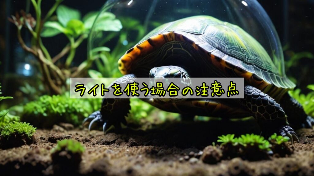 ライトを使う場合の注意点