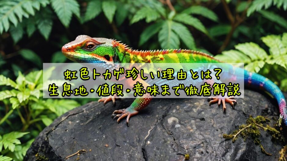 虹色トカゲ珍しい理由とは？生息地・値段・意味まで徹底解説